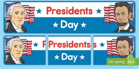 Printable Presidents Day Banner K 2 Twinkl Twinkl