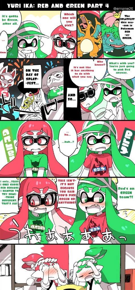 Squid yuri yellow x purple. All yuri squids comics | Splatoon Amino