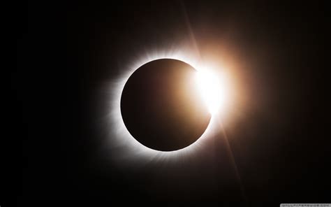 Total Solar Eclipse Diamond Ring Ultra Hd Desktop
