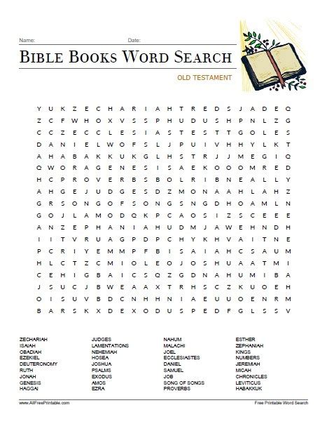 Bible Search Worksheet