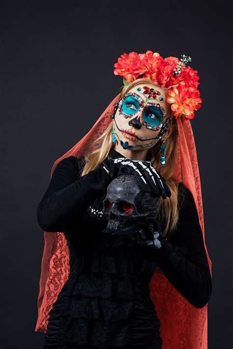 Halloween Day Of The Dead Mexico Calavera Catrina Skull Skull