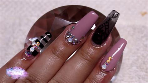 Las uñas acrílicas arreglan las imperfecciones y permiten tener una apariencia ideal. Uñas acrilicas Efecto humo y Swarovsky / uñas acrilicas 2017 - YouTube