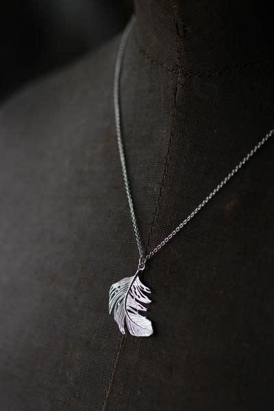 Like a feather dipped in gold. Alex Monroe Feather Silver Necklace (Large ...