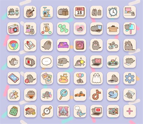 Free Pusheen App Icons For Customizing Iphone And Android Home Screen