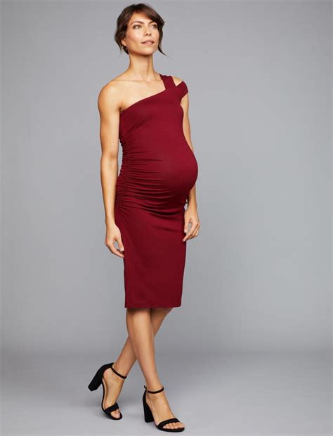Isabella Oliver One Shoulder Maternity Dress Cocktail Dress Maternity Designer Maternity