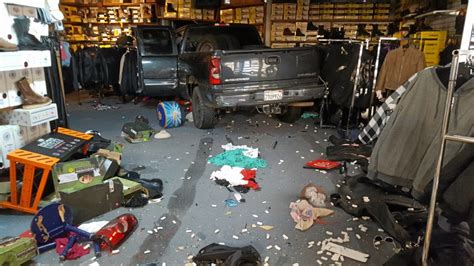 Man Drives Truck Into Downtown Shop Lake County Record Bee
