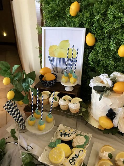 Lemon Birthday Party Ideas Photo 1 Of 11 Catch My Party