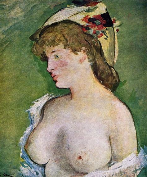 Edouard Manet Blonde Woman With Naked Breasts Hot Sex Picture