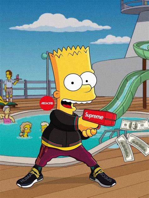 Free Download Supreme Bart Simpson Wallpapers Top Supreme Bart Simpson