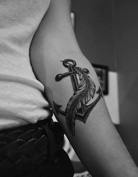 Anchor And Feather Tattoo Best Tattoos Feather Tattoos Tattoos