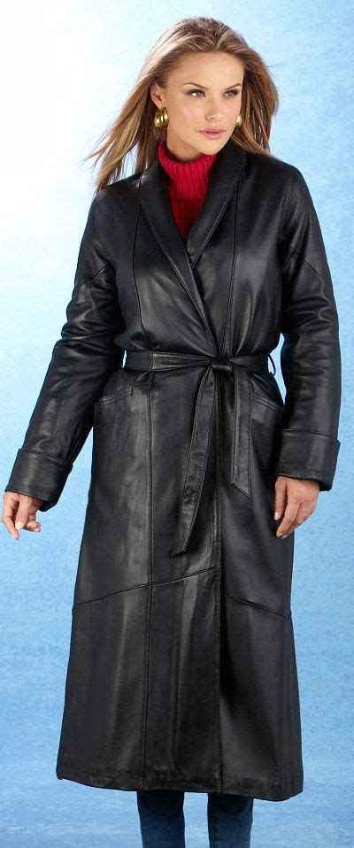 ladies full length coat in premium lambskin long leather coat leather trench coat coat