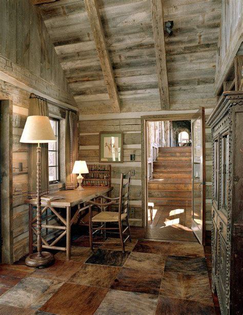 21 Rustic Log Cabin Interior Design Ideas Rustic Home Offices Cabin