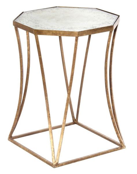 Bertram 16 Mirrored Side Table Gold Mirrored Side Tables Modern