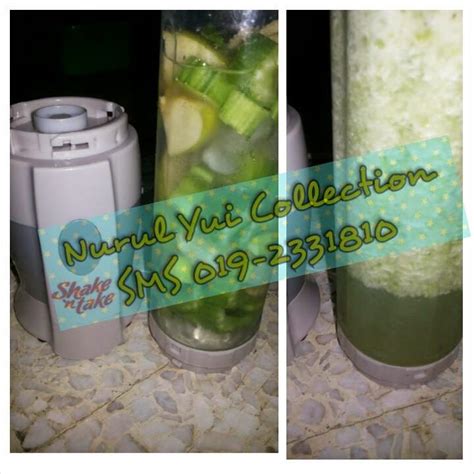 Minum jus seledri dan timun dapat membantu mencegah kanker. ♥Corat Coret Nusha ♥: RESEPI : Jus epal hijau saderi