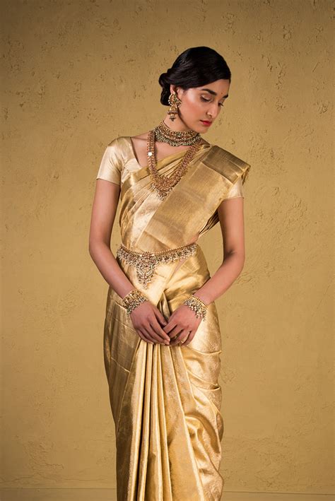 Gold Kanjeevaram Sari