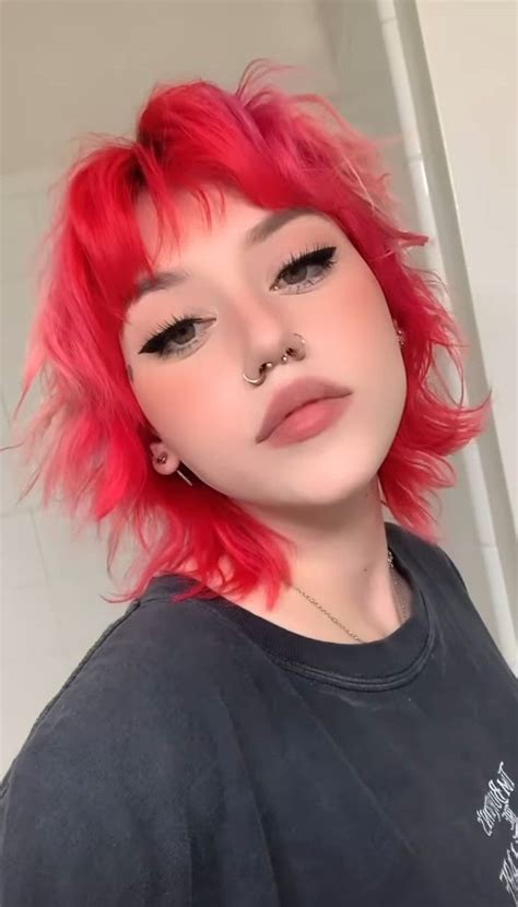 Kailee Morgue Pink Hair Half Shaved Hair Hair Inspiration Short Hair Inspiration