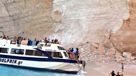 Landslide At Famed Greek ‘shipwreck Beach Injures Woman Sun Sentinel
