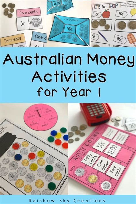 Australian Money Activity Pack Hands On Australian Money Activities