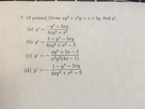 solved given xy 4 x 2y x 3y find y y y 4 2