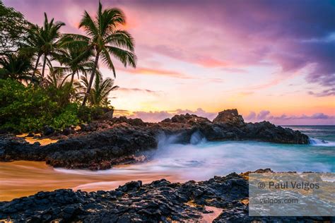 Maui Print Makena Cove Secret Beach Sunrise Paako Kihei Wailea Hawaii Decor Extra Large Wall