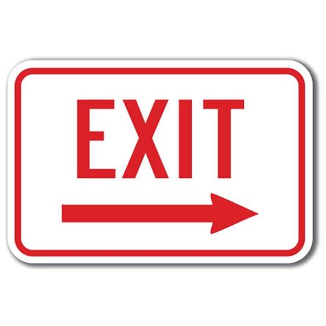 Exit Sign Clip Art Clipart Best