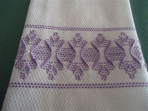 Lavender Hourglass Towel Swedish Weaving Swedish Weaving Patterns