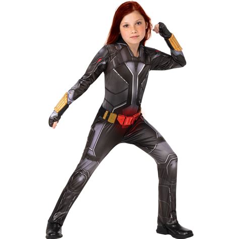 Girls Black Widow Suit Deluxe Child Costume Small Size 4 6 Walmart