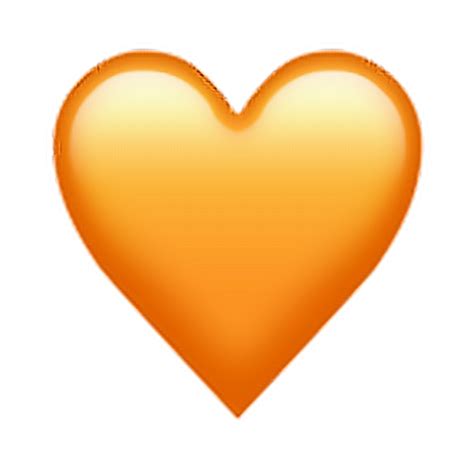 Emoji Heart Vector Graphics Clip Art Image Naranja Background Png