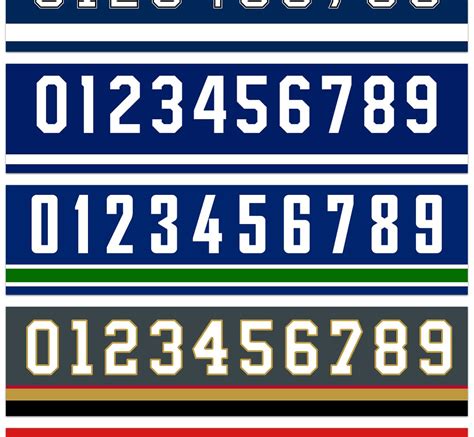 Puck Marks All 32 Nhl Teams Unique Number Font Design