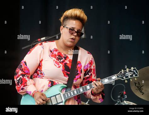 Brittany Howard Of Alabama Shakes Performs On The Main Stage At The T In The Park Festival Stock