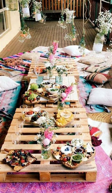 pallet table outdoor party & #pallet #table #outdoor #party (With