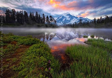 The Morning Sunrise At Mt Shuksan In Washington State Photo By Aaron