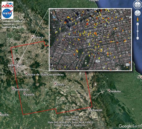 Nasas Damage Map Of Mexico Quake To Help In Rescue And