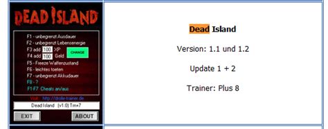 Dead Island V120 Trainer Welcome To The Underground