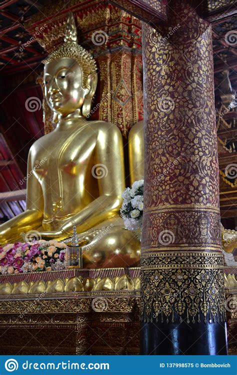 Inside Wat Phumin at Nan stock image. Image of inside ...