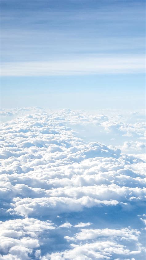 Aerial View Of Clouds Under Light Blue Sky 4k Hd Light