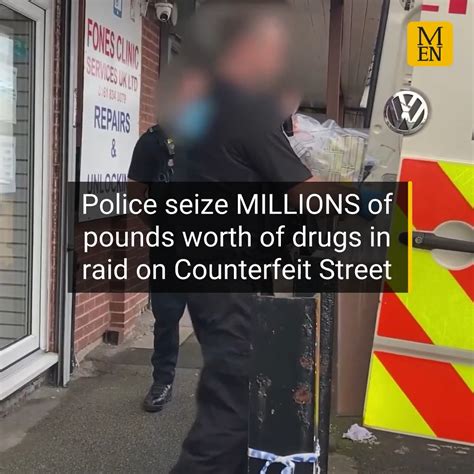 police seize millions of pounds of drugs in latest raid on manchester s counterfeit street one