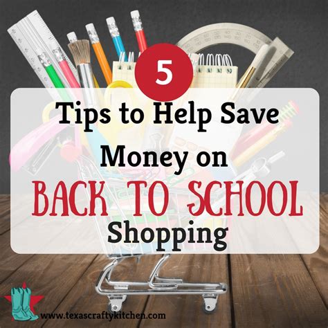 5 Tips To Help Save Money On Back To School Shopping