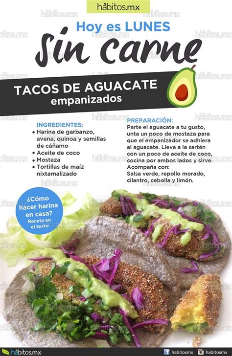 Tacos De Aguacate Empanizado Hábitos Health Coaching