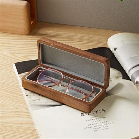 Wood Glasses Case Etsy