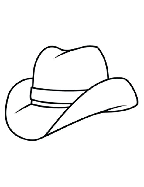 Cowboy Hat Line Drawing At Getdrawings Free Download