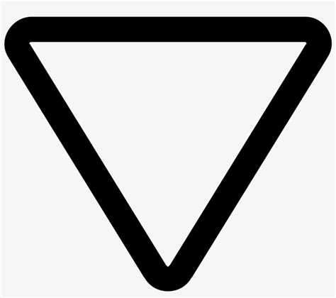 Upside Down Triangle Symbol