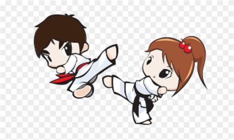 taekwondo kicks clipart