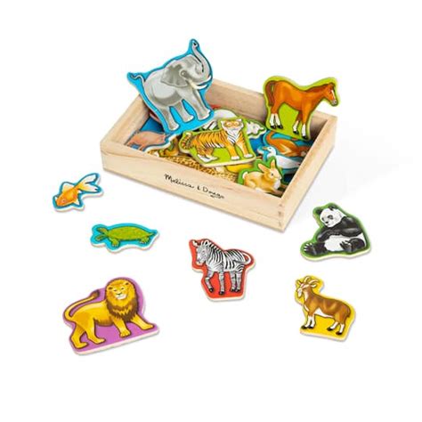 Melissa And Doug Wooden Animal Magnets Michaels