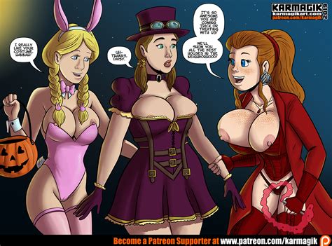 Hannah Joins Randi And Daisy For Halloween By Karmagik Hentai Foundry