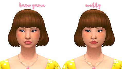 Sims 4 Maxis Match Cc — Jellyplumbean Molly A Default Skin I Keep