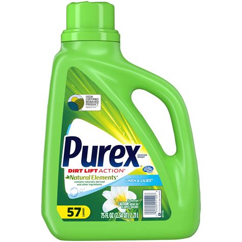Purex Liquid Laundry Detergent Natural Elements Linen And Lilies 75