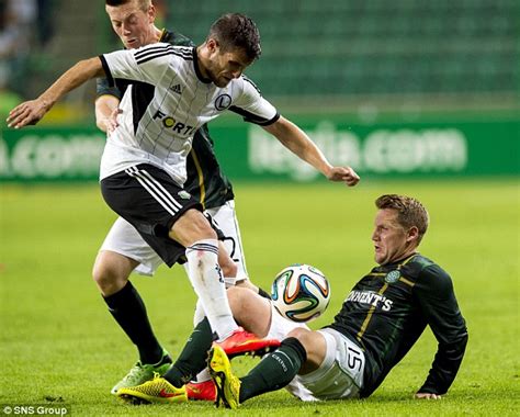 legia warsaw 4 1 celtic hoops champions league hopes in tatters as efe ambrose red card sees