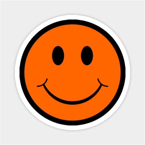 Smiley Face Orange Emoji Smiley Face Emoji Orange Magnet Teepublic