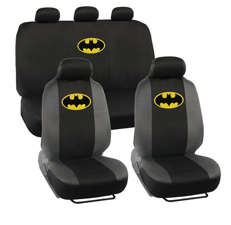 Classic Batman Seat Covers 9pc Universal Fit Licensed Interior Accessories Batman Car